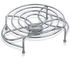 Kela 17600 Stövchen, 1 Teelichthalter, Verchromtes Metall, Globul