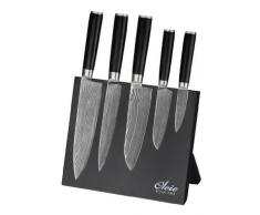 Magnetisches Messerbrett - Holz Messerblock, schwarz, ohne Messer