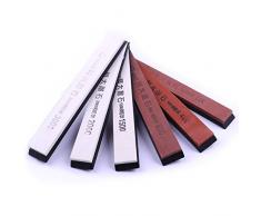 Atoplee 6-teiliges Schleifstein-Set, professioneller Schleifstein / Abziehstein, Körnung 180, 400, 800, 1500, 2000, 3000, alle Größen