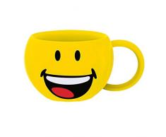zak! Jumbo-Tasse Smiley-Lachen 640ml, Porzellan, Mehrfarbig, 14 x 14 x 8.5 cm