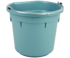 Kerbl 323558 Futter-und Wassereimer Flat Back Circa 20 L, aquamarin