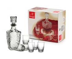 Bormioli Rocco 7-teiliges Likör-Set aus Glas, transparent, 20,4 x 21,1 x 10,3 cm