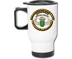 Us 10Th Special Forces Group Abzeichen in der Luft Auto Cup Travel Kaffeetasse Edelstahl Travel Cup Thermos Car Cup