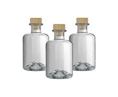 3 Apothekerflaschen 200 ml Glas Flaschen leer Essigflaschen Ölflaschen Schnapsflaschen Likörflaschen zum selbst befüllen VERSAND INNERHALB 24 STD!