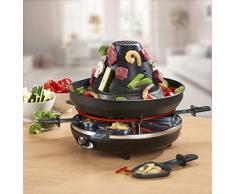 Raclette-Grill mit Tartarenhut und Fondue 3in1, 1500 Watt, 8-teilig