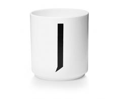 Design Letters - Becher - Buchstabentasse - Buchstabe: J - Porzellan - Arne Jacobsen