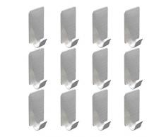 Haken Selbstklebend Edelstahl Handtuchhaken, Banral Kleiderhaken Wandhaken Ohne Bohren Selbstklebende Haken Wasserfest, FüR Decke Bad KüChe Badezimmer Schlafzimmer, 12 StüCke