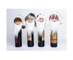 DIY Requisiten 5PCS / LOT Neue Weihnachtsdekorationen auf Heiligabend Wine Bar-Sets kreative Sets von Weihnachten Weinflasche Sets Prop Desktop-Requisiten ( Color : Eight-piece suit , Size : 30*13cm )