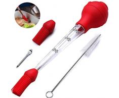 Merkts Truthahn Fleisch Grill Spritze Pumpe Kit Edelstahl Marinade Nadel Pumpe Tropföl Gewürz