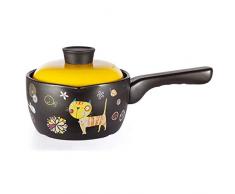 PETHOMEL Milch Pot-Milch Pot Supplement Food Jar Non-Stick Milch Pot Kleiner Topf Kochen Nudel-Topf Keramik Milchkännchen, Haustier