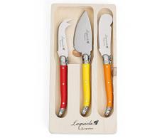 FLYINGCOLORS Laguiole by Buttermesser Set, Multicolor Griff, 3 Stück