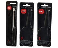 Osti Käseschneider schwarz + 6 Ersatzdrähte