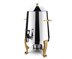 VBARV Edelstahlkaffeebecher, 13 Liter isolierter Milchkaffeebecher, verteilbar und beheizbarer Sojamilcheimer, mit verchromten Beinen, für die Hotelgastronomie verwendbar