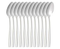 Gastro Spirit - 36-er Set ESS-Löffel/Suppen-Löffel - Silber, 20,5 cm (L), Chromstahl, Spülmaschinenfest - 3 Setgrößen (12/24/36), weiteres Besteck aus der Serie Omori erhältlich