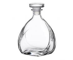 AMAVEL Edle Whiskykaraffe Lismore, mit luftdichtem Verschluss, Design Whiskey Karaffe aus Glas, Füllmenge: ca. 700 ml