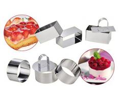 Dessertform-Set, rechteckig, 4-tlg.