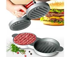 GR8 Home Doppel-Hamburger Beef Burger Quarter Pounder Maker Form Presse Patty Barbecue BBQ Fleisch Grill Grill