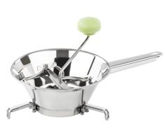 Barazzoni 80206502440 Passiergerät aus Edelstahl, 18/10, Durchmesser 24 cm, mit 3 Standfüßen