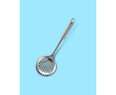 Leifheit Schaumlöffel 36 cm Sterling-Serie, Abseihlöffel aus rostfreiem Edelstahl, hochwertiges Design, Sieblöffel mit ovalem Griff, Schaumkelle mit praktischer Aufhängeöse, Schöpfkelle, silber