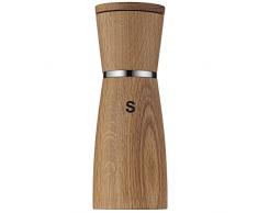 WMF Ceramill Nature Salz und Pfeffermühle-Set, 2-teilig, unbefüllt, Holz Keramikmahlwerk, Mühle für Salz, Pfeffer, Chillischoten, H 17,9 cm