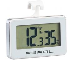 PEARL Kühlthermometer: Digitales Kühlschrank-Thermometer und -Hygrometer mit Haken (Digitales Kühlschrankthermometer)