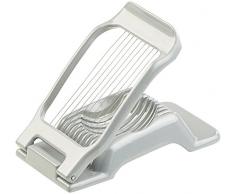 Rosenstein & Söhne Eierteiler: Vollmetall-Eierschneider mit 10 Edelstahl-Drähten, auch für Gemüse (Eierschneider Metall)