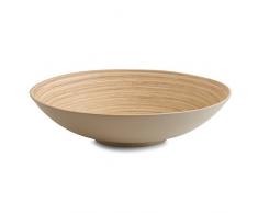 Zeller 25141 rund Bamboo Schale, ca. 35 x 35 x 9,5 cm, taupe
