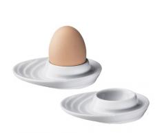 Küchenprofi 0750828202 Eierbecher, Porzellan, oval, 2er Set