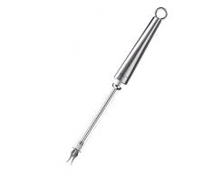 Westmark Käseschneider mit 2 Schneide-Drähten und Gabelkopf, Rostfreier Edelstahl, Länge: 28 cm, Silber, 18272270