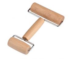 Exceart Gebäck Pizza Roller Holz Ton Rollen Nudelhölzer 5D Diamant Malwerkzeug zum Backen Keramik Keramik Ton Arbeiten