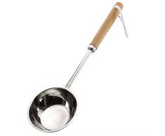 eliga Schöpfkelle mit Mulde aus Edelstahl und Holzgriff