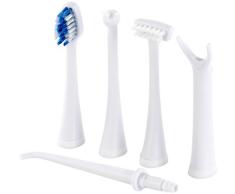 newgen medicals Zubehör zu Munddusche: 10 Wechselköpfe für Zahnpflege-Set NC-4990 (Schall Zahnpflege-Center)