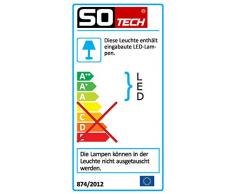 SO-TECH® LED Küchenreling Groove Aufhängeschiene für Linero 2000 Nischensysteme 12V / 4,32W / Länge 600 mm / Kabelausgang rechts