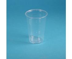 Pro DP 3000 Plastikbecher Wasserbecher Kaltgetränke Ausschankbecher Colabecher Einweg Trinkbecher Partybecher transparent/klar 200ml 0,2l PP recycelbar - Inkl. Verpackungslizenz in D