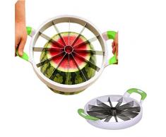 YQGOO Multifunktionaler Obstschneider Wassermelone, Fruchtmelonen-kantalupenschneider Wassermelonen-teiler-küchen-Werkzeug-rostfreies Frucht-schneiderwerkzeug