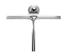 Ponsey Duschabzieher, Fensterabzieher aus Edelstahl mit austauschbarem Wischblatt zur Badezimmer Fensterabzieher für Badezimmer Spiegel Fenster Glasreinigung