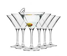 Krosno Martini-Gläser Cocktailgläser | Set von 6 | 150 ML | Elite Kollektion | Perfekt für Zuhause, Restaurants und Partys | Spülmaschinenfest und Mikrowellengeeignet