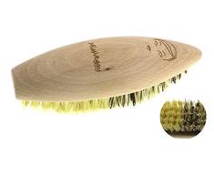 Gemüsebürste Miss VEGGY - originelle Bürste aus zertifiziertem Buchenholz mit veganen Naturborsten, ideal als Reinigungsbürste, Scheuerbürste für Gemüse Lebensmittel, ca. 14 cm lang, Made in Germany