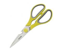 Chujian Küchenhaushaltsscheren, leistungsstarke Multifunktionsscheren aus Edelstahl, Hühnerknochenscheren, Scheren for Lebensmittel, Fleischscheren Küchenschere (Color : Green, Size : 21 * 8.5cm)