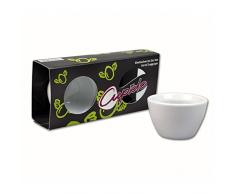 Take2 Cupido, 2-er Set, Porzellan Eierbecher, weiß, 6 x 13 x 3.7 cm