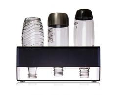 BAURENA® - SodaStream Flaschenhalter mit Abtropffläche - Stabiler Halt - Universal Abtropfhalter für Crystal, Power & Easy Flaschen - Schnelle Reinigung