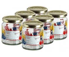 Josef Mäser GmbH, Serie Summer Marmelade, Einsiedeglas 30 cl, dekoriert, im 6er-Set