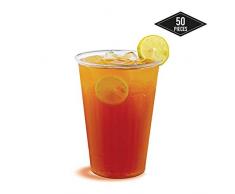 matana 50 Hartplastik Einwegbecher Partybecher, Transparent 0,2 L, 200ml - Stabile & Mehrweg - Starke Plastikgläser, Trinkbecher, Plastikbecher für Bier & Getränke| Partys Geburtstage Weihnachten.