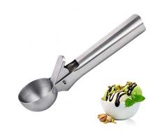 Ponsey Eisportionierer – Eislöffel Eisportionierer Edelstahl Ice Cream Scoop mit Abzug für Fruchtjoghurt und Keksteig