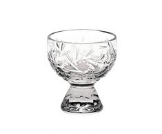 CRISTALICA Eierlikörglas Schleuderstern 30ml Likörschale Schnapsglas Wodkaglas Bleikristall