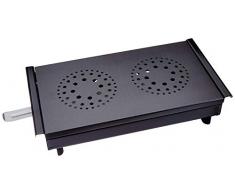 Wärmeplatte für Speisen mit 2 Teelichtern, ideal für Dinnerpartys