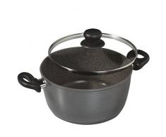 STONELINE Kochtopf 24 cm, mit Glasdeckel, induktionsgeeignet
