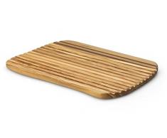 Continenta Brotschneidebrett, Tranchierbrett, Schneideblock, aus Olivenholz, 37 x 25 x 1,6 cm