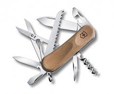 Victorinox Holz Taschenmesser Evolution Wood 17 (13 Funktionen, Holzsäge, Korkenzieher)