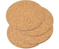 4er Set Topfuntersetzer aus Kork 19 cm Durchmesser, feinste Verarbeitung, hohe Qualität